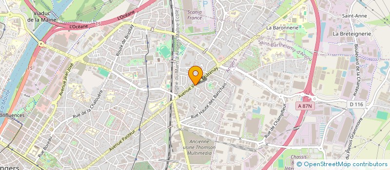 localisation de l'entreprise MONSIEUR HENRI GAUTIER à ANGERS