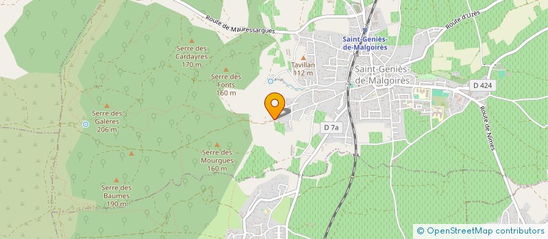 localisation de l'entreprise MONSIEUR HENRI GEBELIN  SAINT-GENIES-DE-MALGOIRES