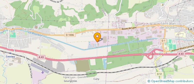 localisation de l'entreprise MONSIEUR HENRI GENTIL  LA CHAPELLE-DE-LA-TOUR