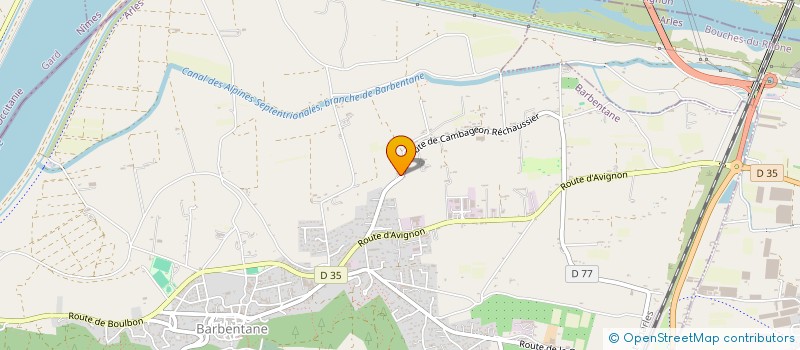 localisation de l'entreprise MONSIEUR HENRI GEORGE  BARBENTANE