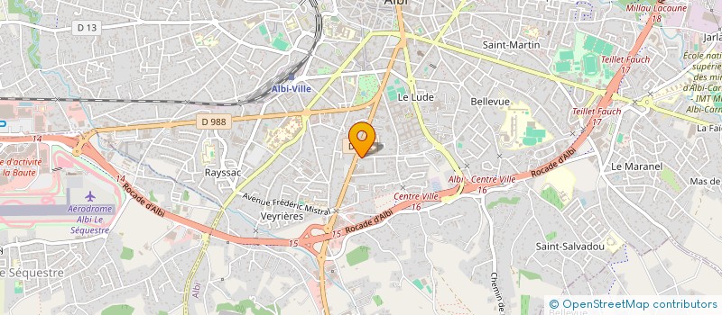 localisation de l'entreprise MONSIEUR HENRI GERAUD à ALBI