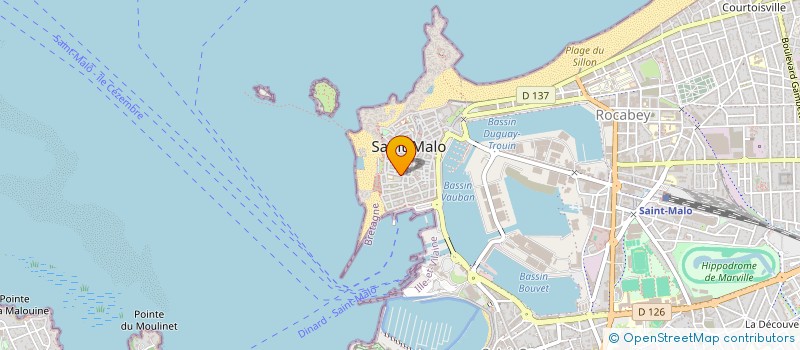 localisation de l'entreprise MONSIEUR HENRI GILLET  SAINT-MALO