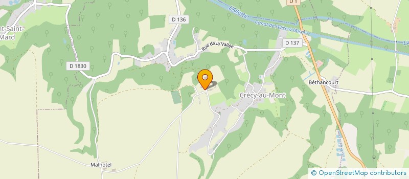 localisation de l'entreprise MONSIEUR HENRI GILLIARD  CRECY-AU-MONT