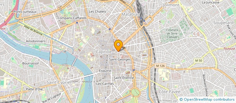 localisation de l'entreprise MONSIEUR HENRI GINESTY  TOULOUSE