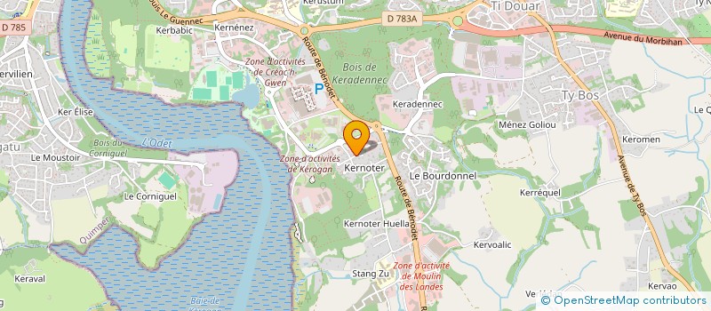 localisation de l'entreprise MONSIEUR HENRI GIRARD à QUIMPER