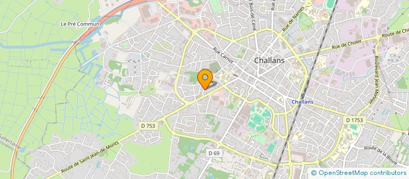 localisation de l'entreprise MONSIEUR HENRI GIRAUD à CHALLANS