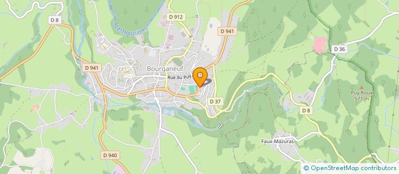 localisation de l'entreprise MONSIEUR HENRI GIRAUDIER à BOURGANEUF
