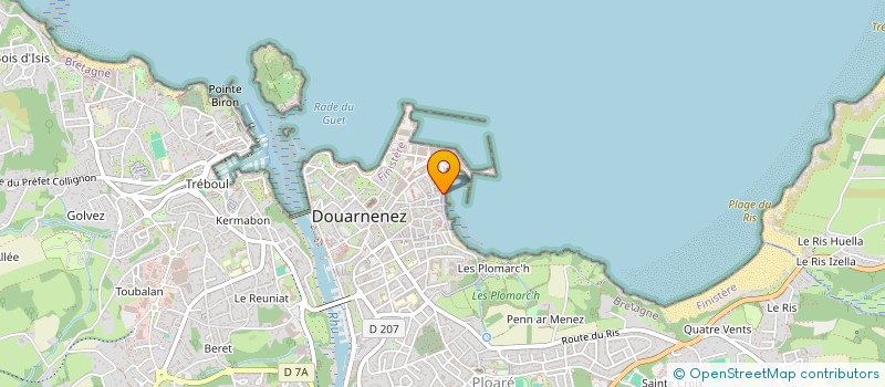 localisation de l'entreprise MONSIEUR HENRI GLOAGUEN  DOUARNENEZ