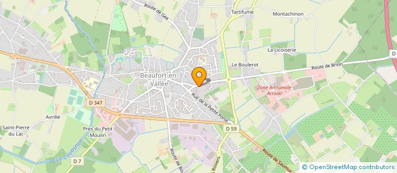 localisation de l'entreprise MONSIEUR HENRI GOISLARD  BEAUFORT-EN-ANJOU