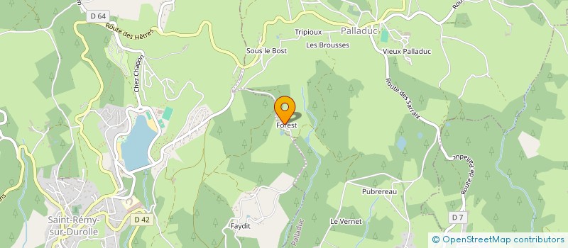 localisation de l'entreprise MONSIEUR HENRI GONIN  PALLADUC