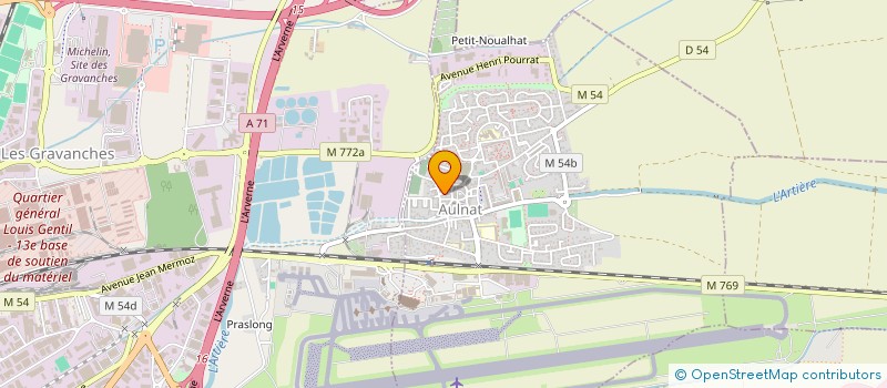 localisation de l'entreprise MONSIEUR HENRI GOSSET  AULNAT