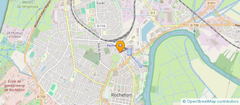 localisation de l'entreprise MONSIEUR HENRI GOUINEAU  ROCHEFORT