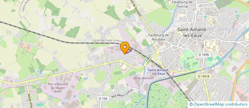 localisation de l'entreprise MONSIEUR HENRI GOUJON  ST AMAND-LES-EAUX