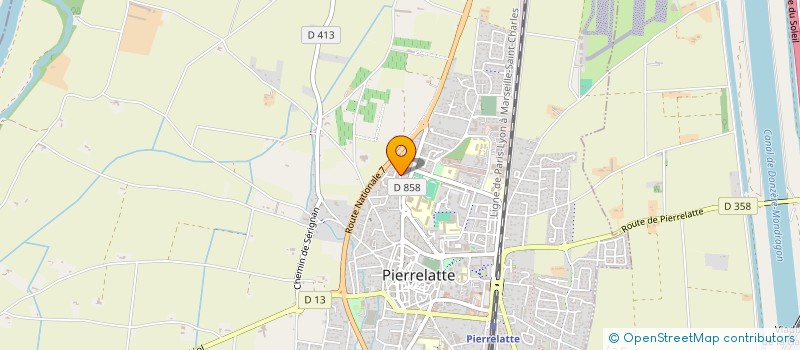 localisation de l'entreprise MONSIEUR HENRI GOUSSARD  PIERRELATTE