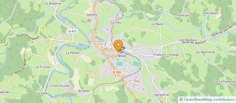 localisation de l'entreprise MONSIEUR HENRI GRAND à TENCE