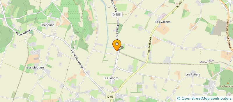 localisation de l'entreprise MONSIEUR HENRI GRANJON  ALLEX