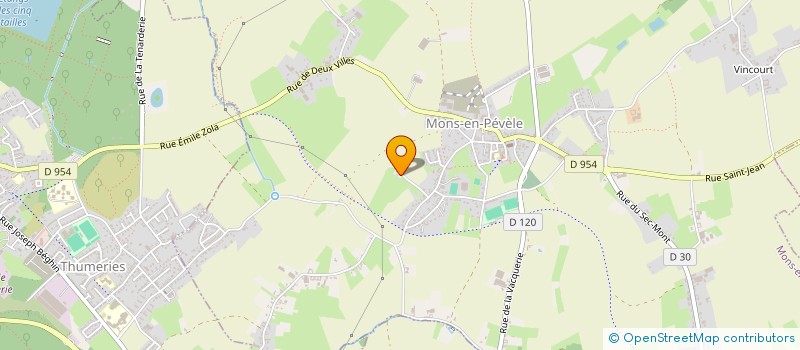 localisation de l'entreprise MONSIEUR HENRI GRAUWIN  MONS-EN-PEVELE