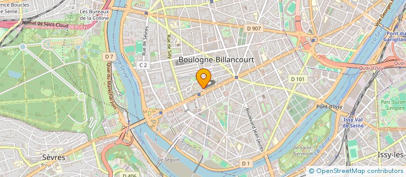localisation de l'entreprise MONSIEUR HENRI GREGOIRE DE ROULHAC à BOULOGNE-BILLANCOURT