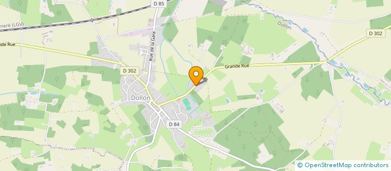localisation de l'entreprise MONSIEUR HENRI GRIGNON  DOLLON