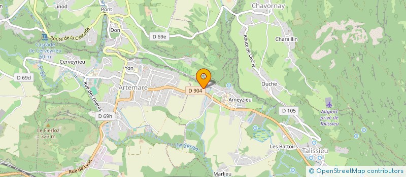 localisation de l'entreprise MONSIEUR HENRI GROS à CHAZEY-BONS