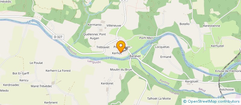 localisation de l'entreprise MONSIEUR HENRI GUEGUEN à PLUMELIAU-BIEUZY