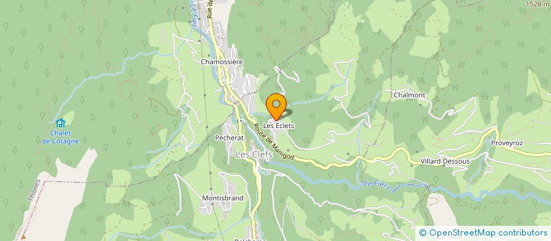 localisation de l'entreprise MONSIEUR HENRI GUELPA  LES CLEFS