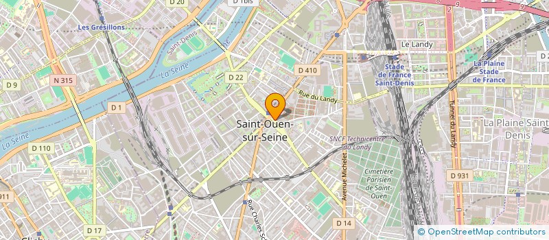 localisation de l'entreprise MONSIEUR HENRI GUETTE à SAINT-OUEN-SUR-SEINE