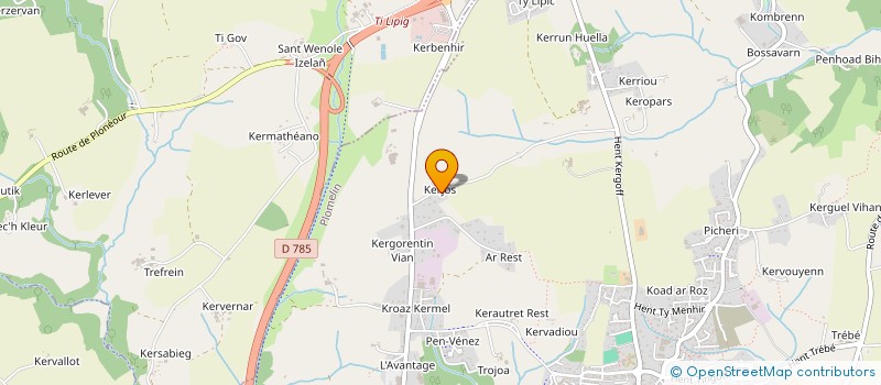 localisation de l'entreprise MONSIEUR HENRI GUIBON  PLOMELIN