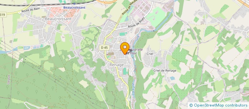 localisation de l'entreprise MONSIEUR HENRI GUILLERMIN  RENAGE