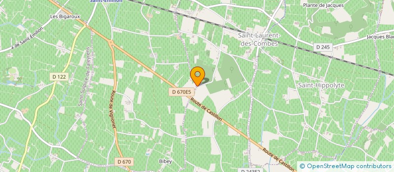 localisation de l'entreprise MONSIEUR HENRI GUILLIER  SAINT-EMILION