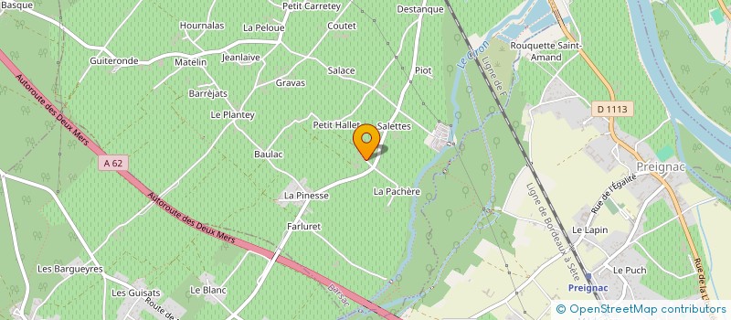 localisation de l'entreprise MONSIEUR HENRI GUINABERT  BARSAC