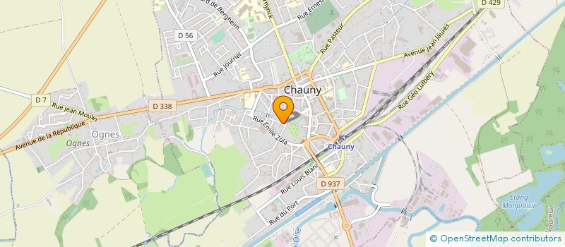 localisation de l'entreprise MONSIEUR HENRI GUINIOT à CHAUNY