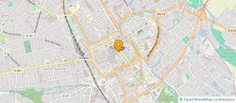 localisation de l'entreprise MONSIEUR HENRI HACLIN  TROYES