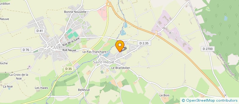 localisation de l'entreprise MONSIEUR HENRI HAMON  SAINT-HERVE