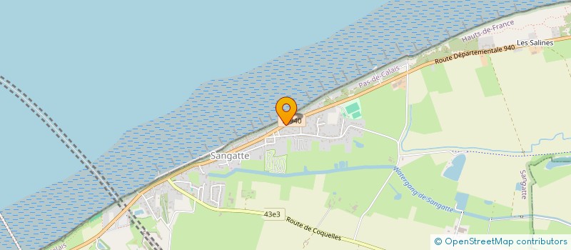 localisation de l'entreprise MONSIEUR HENRI HAQUETTE  SANGATTE