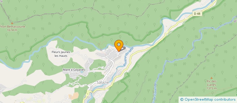 localisation de l'entreprise MONSIEUR HENRI HOAREAU  SALAZIE