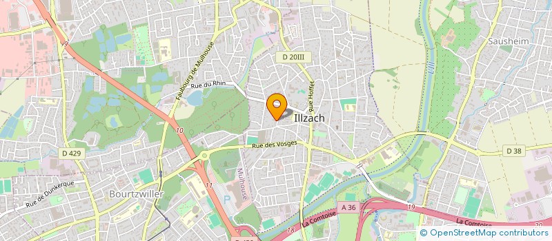 localisation de l'entreprise MONSIEUR HENRI HOFF  ILLZACH