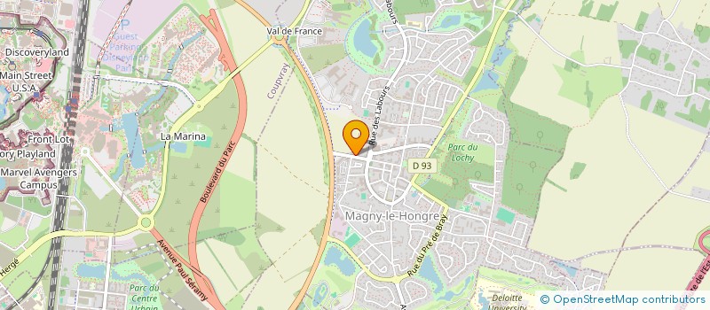 localisation de l'entreprise MONSIEUR HENRI HOLLENBERG  MAGNY-LE-HONGRE