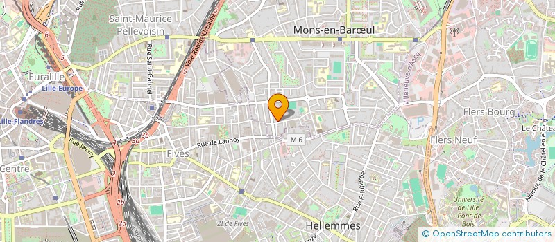 localisation de l'entreprise MONSIEUR HENRI HONORE  MONS-EN-BARUL