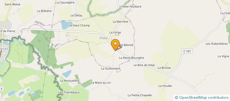 localisation de l'entreprise MONSIEUR HENRI HUBERT à VIDAI