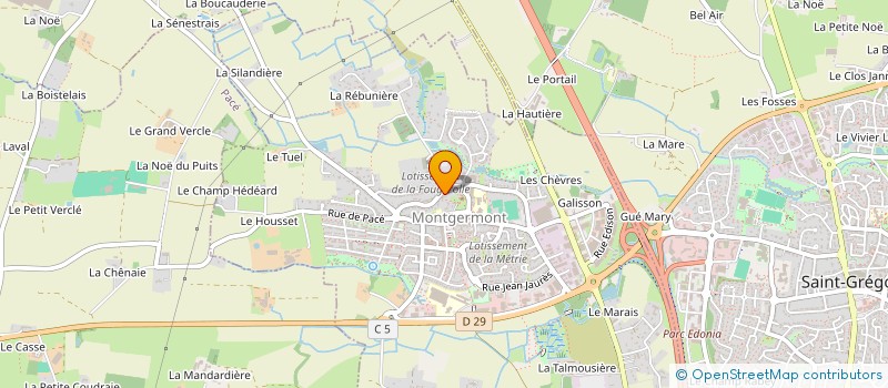 localisation de l'entreprise MONSIEUR HENRI HUCHON  MONTGERMONT