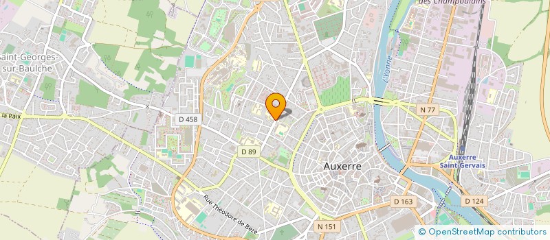 localisation de l'entreprise MONSIEUR HENRI JACQUIN à AUXERRE