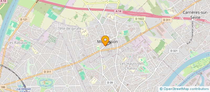 localisation de l'entreprise MONSIEUR HENRI JACQUINET  MONTESSON