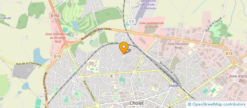 localisation de l'entreprise MONSIEUR HENRI JADEAU à CHOLET