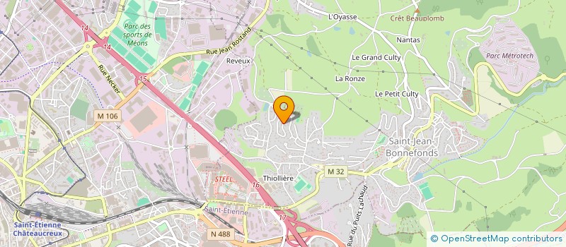 localisation de l'entreprise MONSIEUR HENRI JAMON  SAINT-JEAN-BONNEFONDS