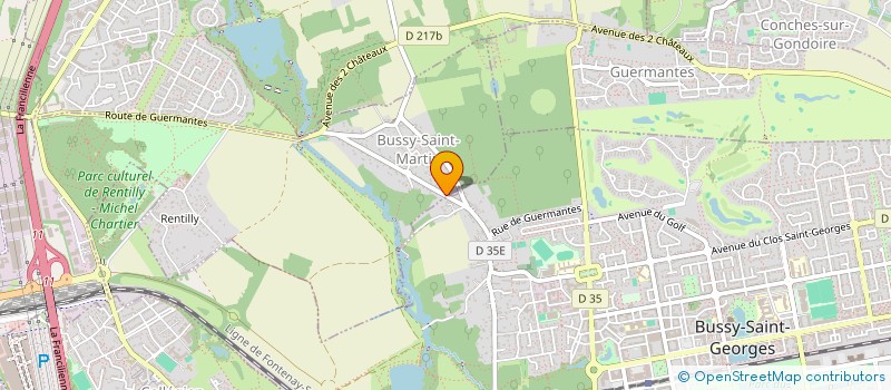 localisation de l'entreprise MONSIEUR HENRI JEANNE  BUSSY-SAINT-MARTIN