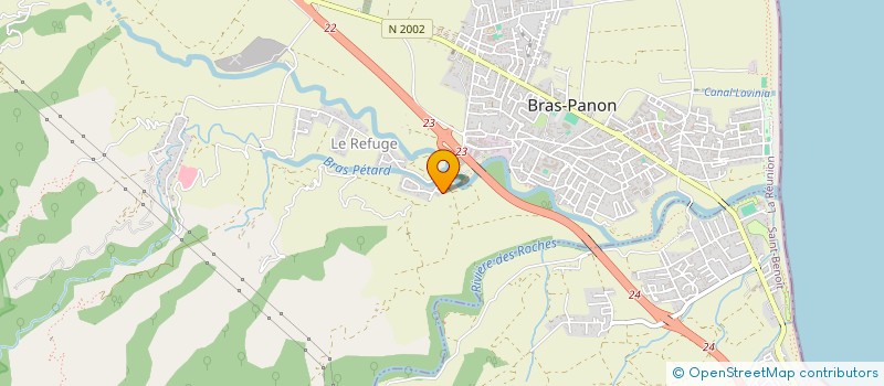 localisation de l'entreprise MONSIEUR HENRI JOEL VINGUETAMA  BRAS-PANON