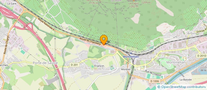 localisation de l'entreprise MONSIEUR HENRI JOGUET-VALENTIN  PORTE-DE-SAVOIE