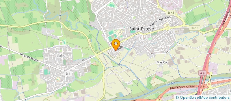 localisation de l'entreprise MONSIEUR HENRI JOU  SAINT-ESTEVE