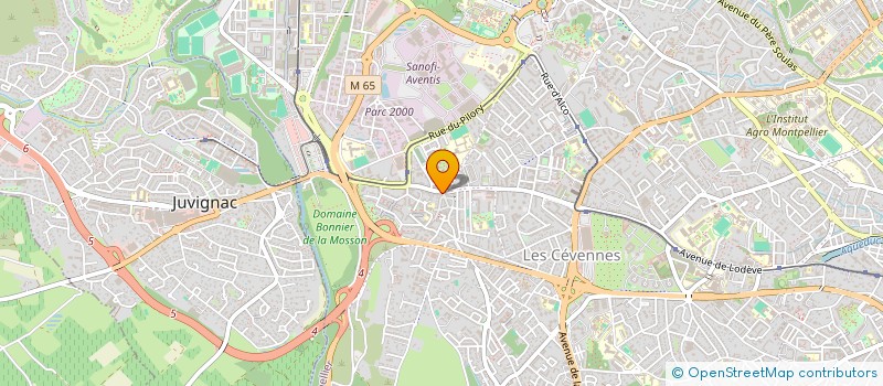 localisation de l'entreprise MONSIEUR HENRI JOULIE à MONTPELLIER
